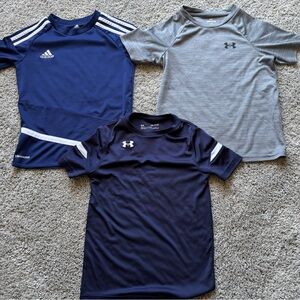 Adidas/Under Armour Boys Youth Athletic T-Shirt Size S
